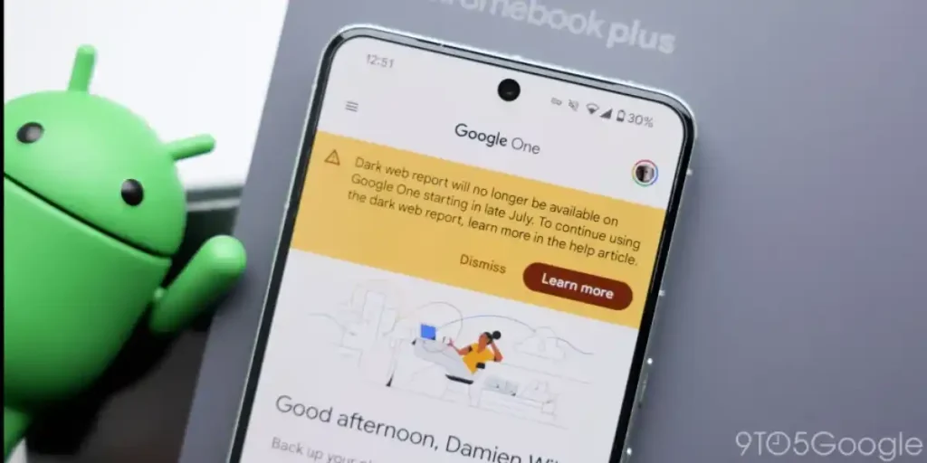 غیرفعال شدن سرویس «Google One Dark Web Report» از تاریخ ۲۵ دی ۱۴۰۴