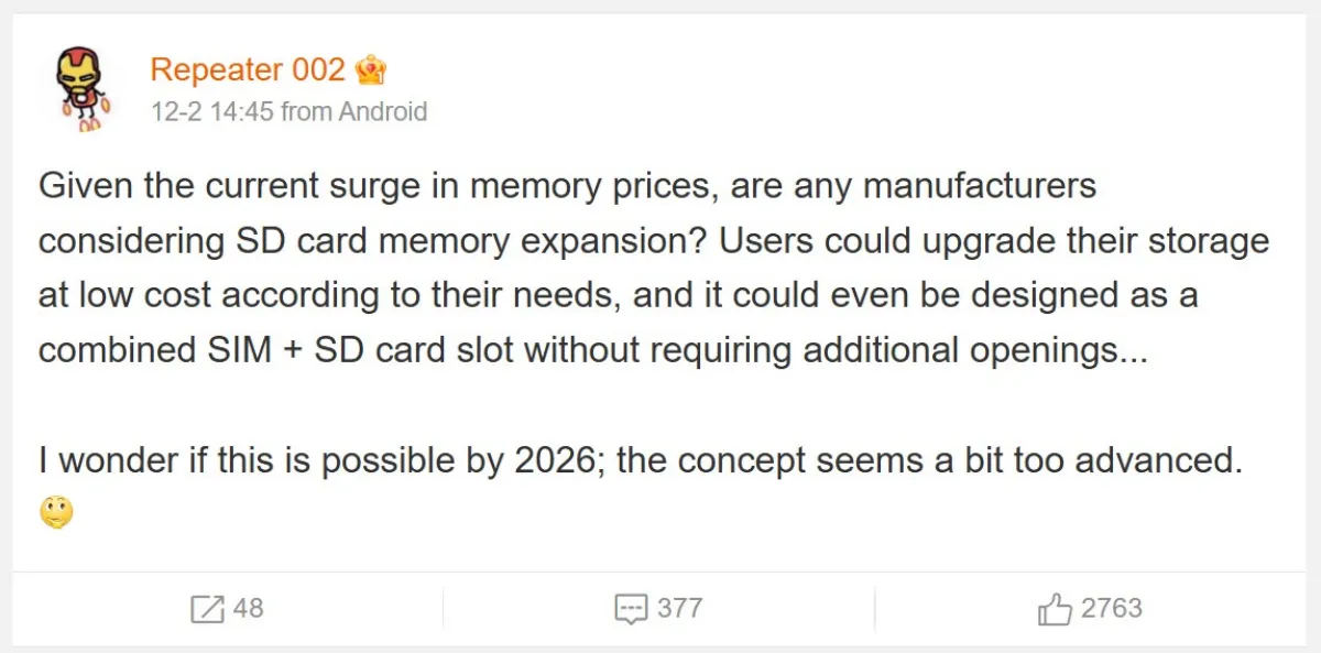 بازگشت اسلات کارت حافظه microSD