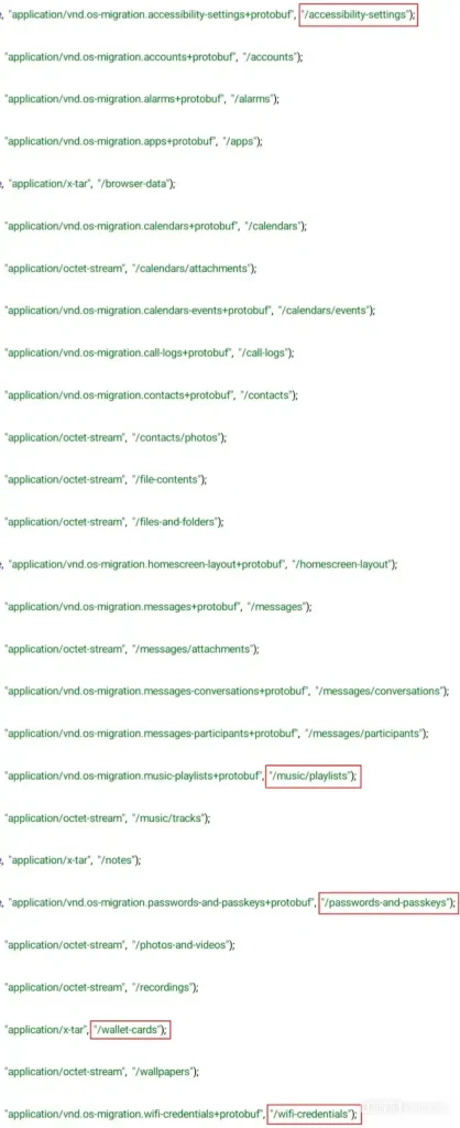 کدهای لو رفته برنامه Android Switch برای انتقال اطلاعات