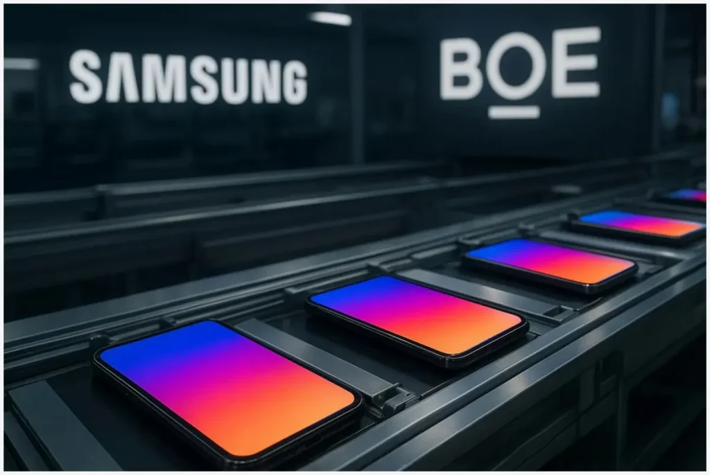استفاده احتمالی سامسونگ از نمایشگر OLED شرکت چینی BOE