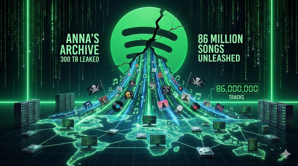 نشت عظیم اطلاعات اسپاتیفای: ۳۰۰ ترابایت موسیقی معادل کل آرشیو