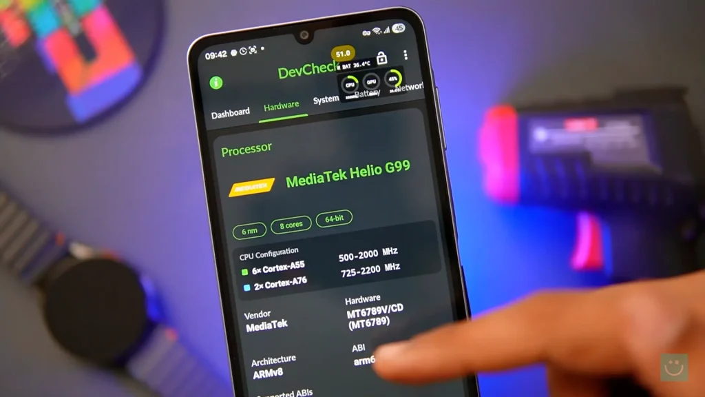 مشخصات سخت افزاری گلکسی A07 مدل 4G