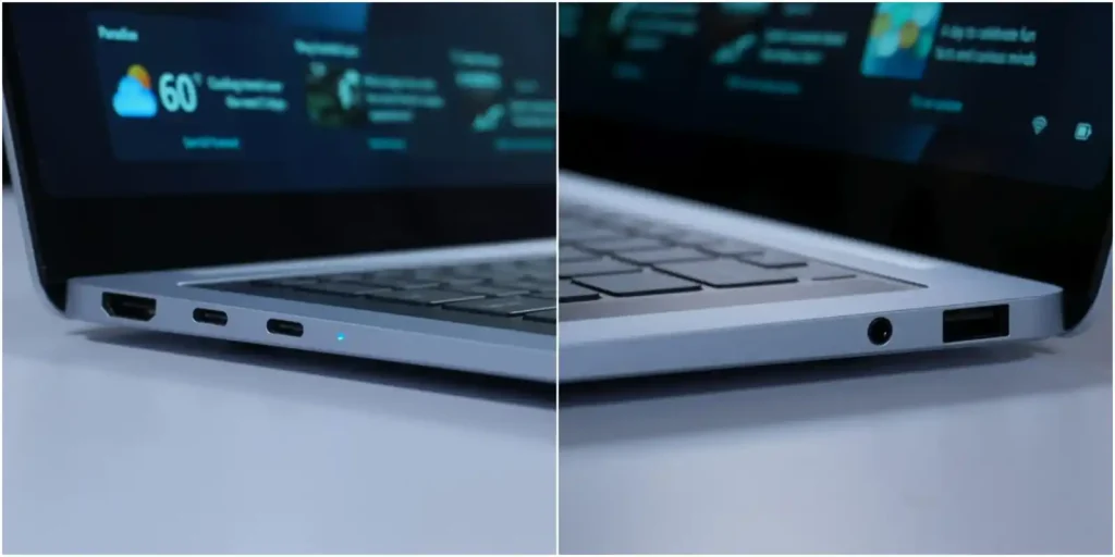 درگاه‌های ارتباطی و طراحی کیبورد در گلکسی بوک ۶ اولترا