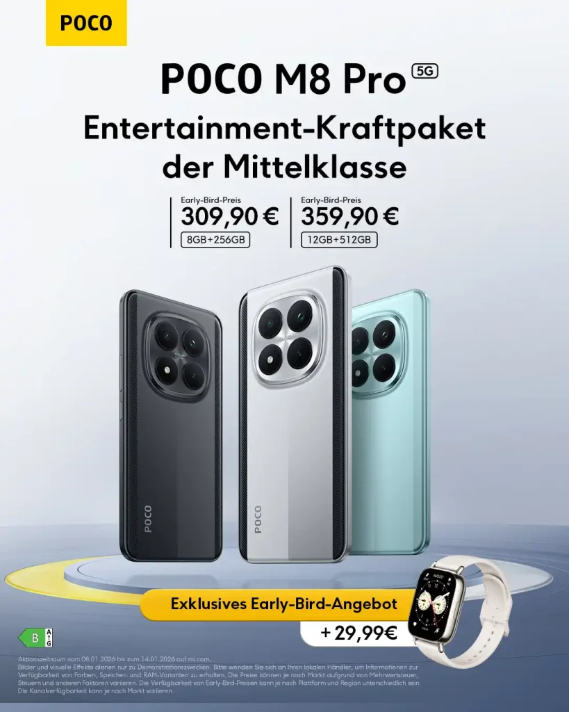 قیمت رسمی پوکو M8 Pro در بازار اروپا