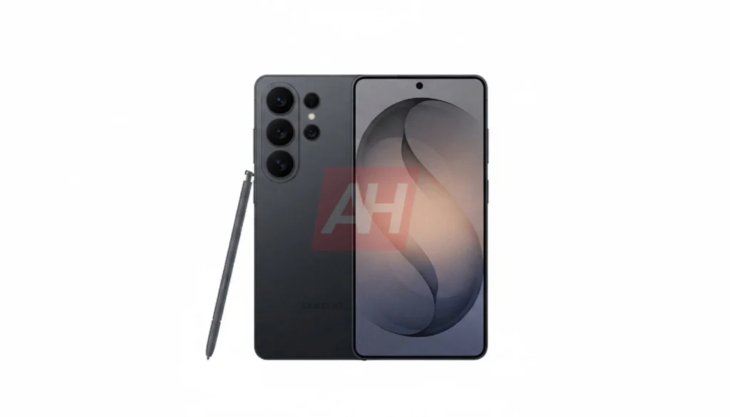 گلکسی اس ۲۶ اولترا در رنگ مشکی - رندر غیررسمی