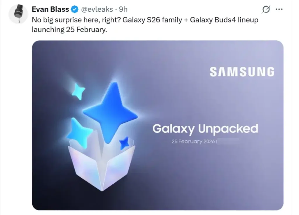 پوستر لو رفته از تاریخ برگزاری مراسم آنپکد سامسونگ