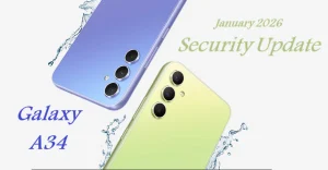 اغاز انتشار آپدیت امنیتی ژانویه ۲۰۲۶ سامسونگ از گلکسی A34
