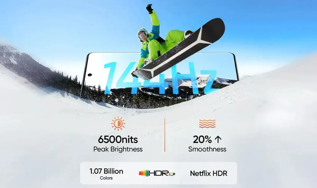 روشنایی خیرهکننده تا ۶۵۰۰ نیت نمایشگر ریلمی P4 power