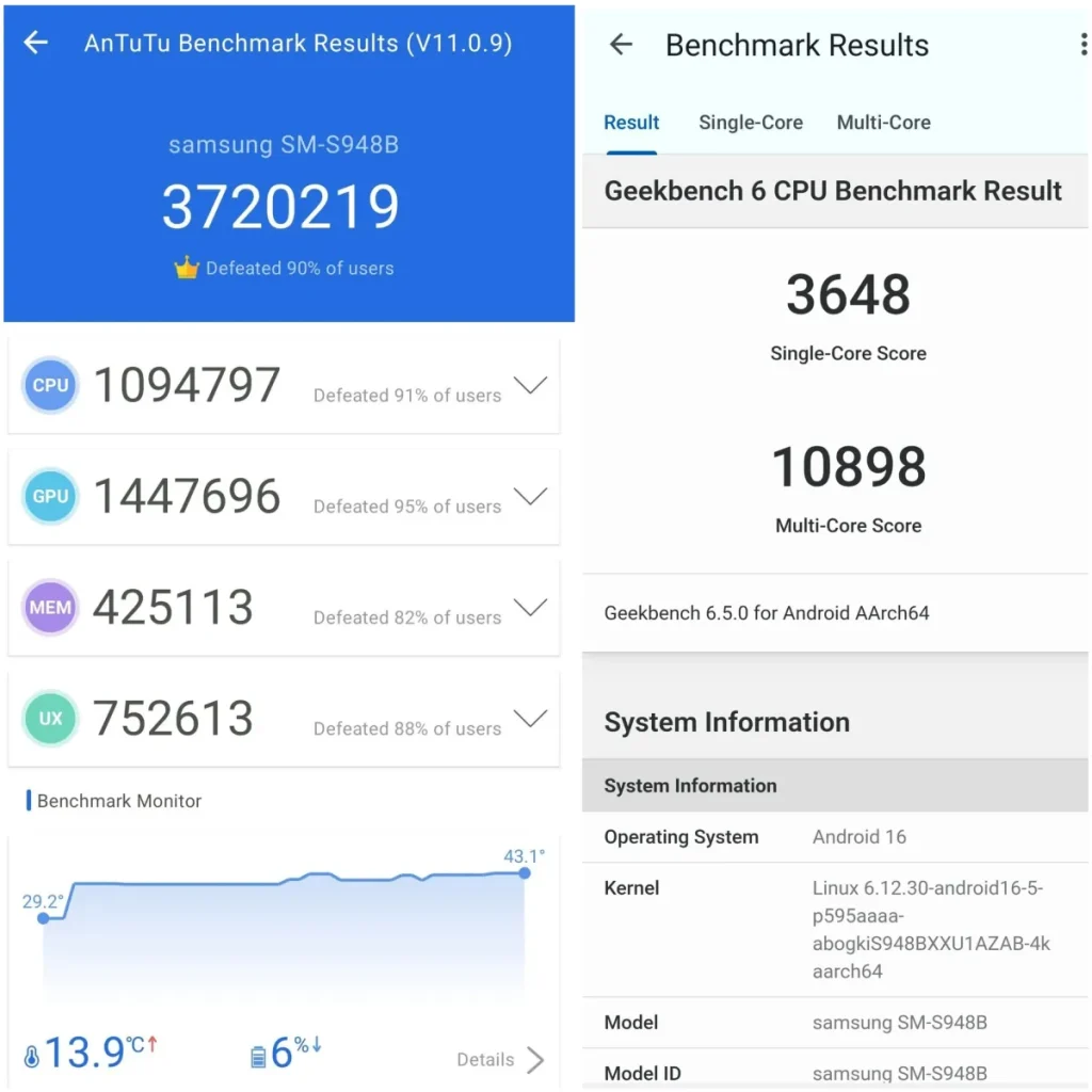 امتیاز خیره‌کننده ۳.۷ میلیونی گلکسی S26 اولترا در بنچمارک آنتوتو.