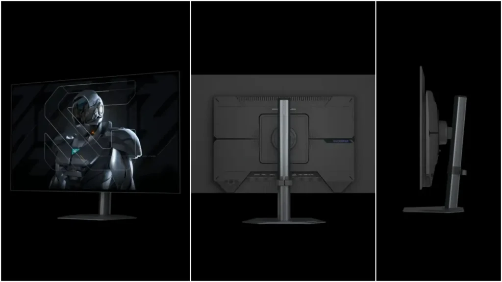نمای ۳۶۰ درجه و طراحی باریک مانیتور ۲۸۰ هرتزی گیگابایت MO27Q28GR