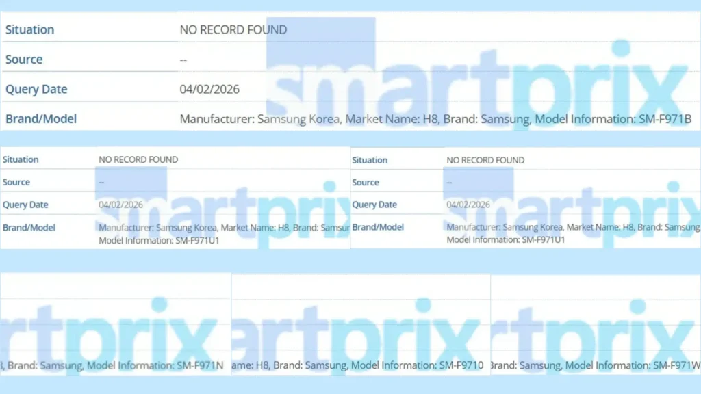 لیست شماره مدل‌های جهانی سامسونگ در دیتابیس IMEI