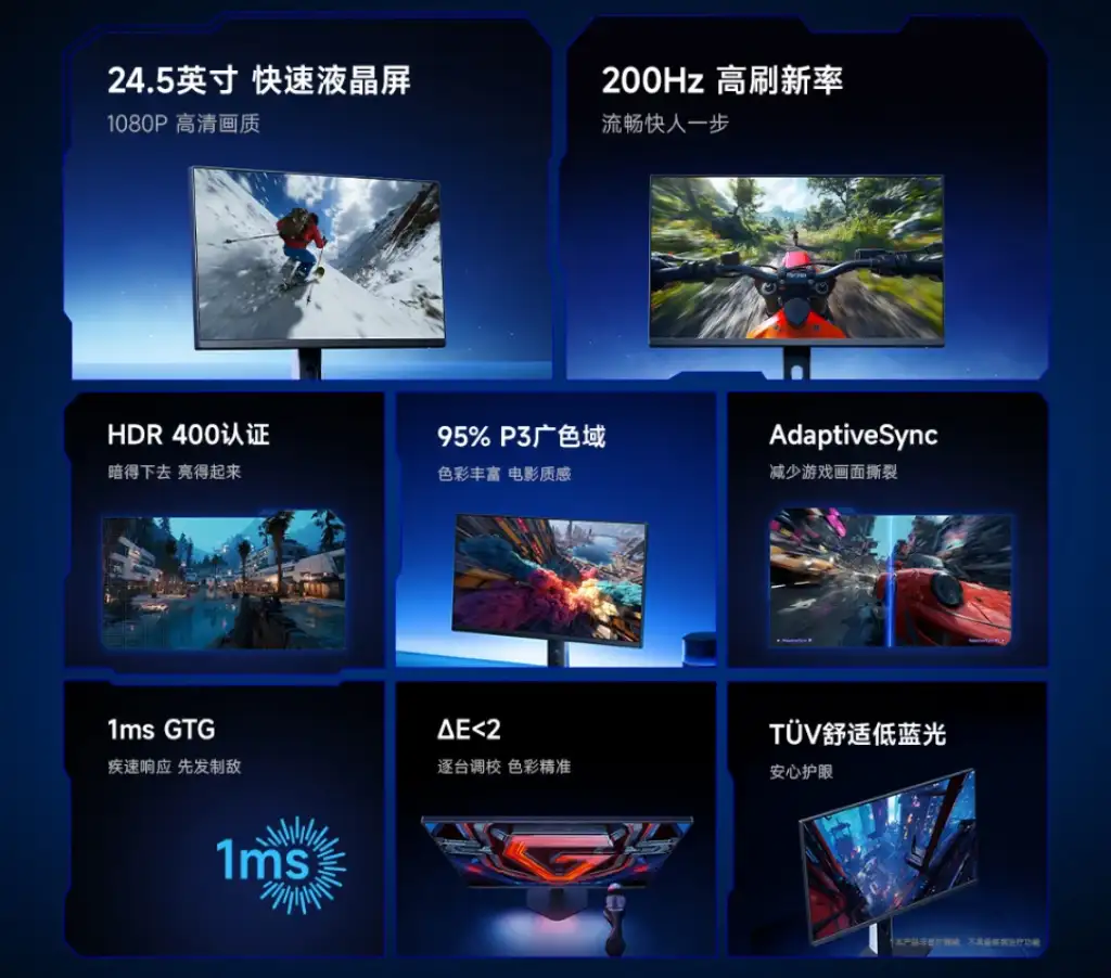 مشخصات مانیتور ردمی G25 در یک نگاه