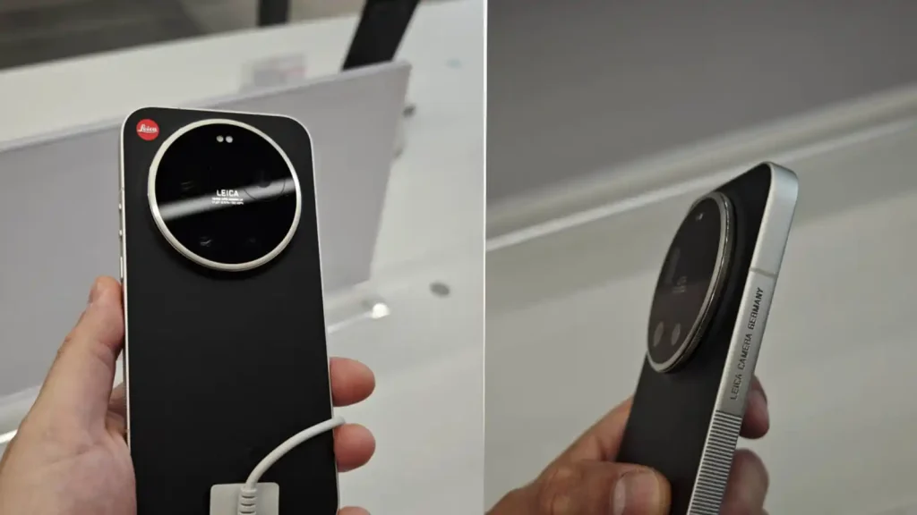 حک شدن عبارت LEICA CAMERA GERMANY روی لبه کناری گوشی