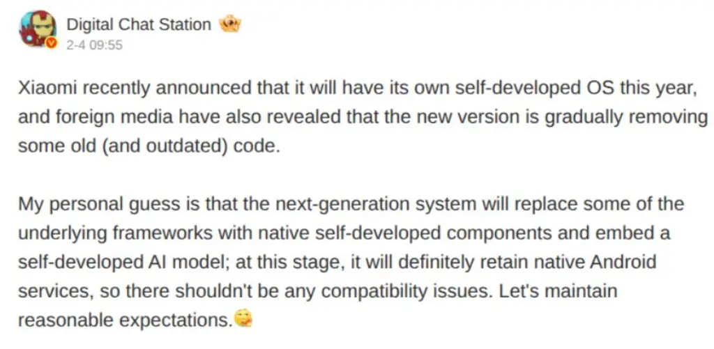 خداحافظی با لگ‌های MIUI؛ شیائومی HyperOS 4 با هسته جدید می‌آید.