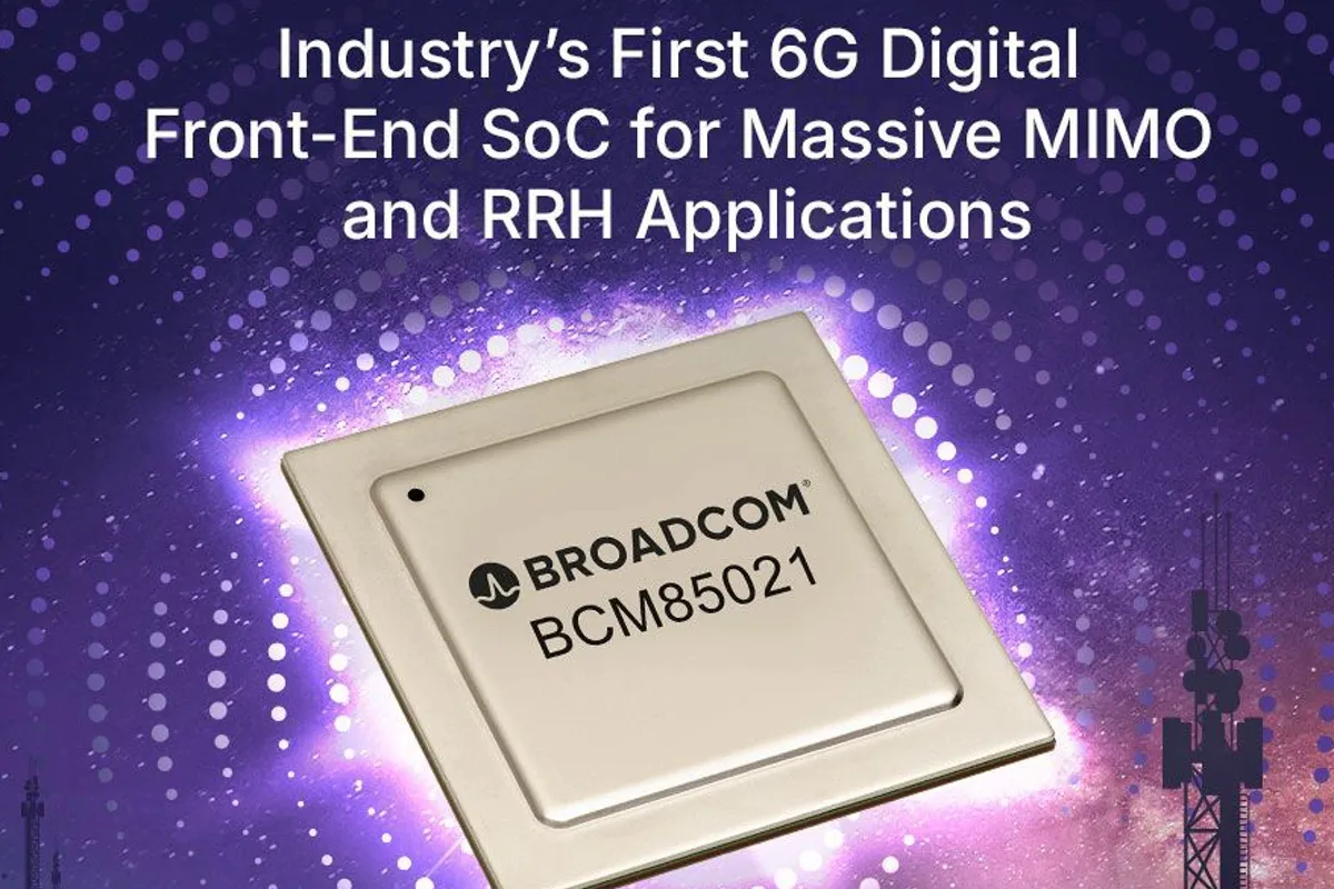 رونمایی برادکام از تراشه BroadPeak BCM85021؛ زیرساختی انقلابی برای شبکه 6G