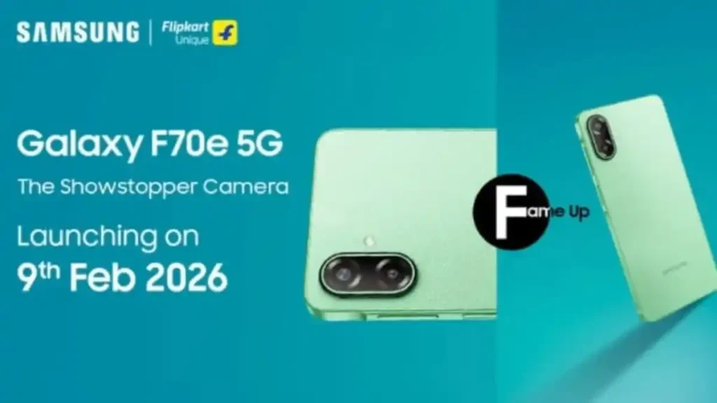 پوستر رسمی سامسونگ برای تاریخ عرضه گلکسی F70e