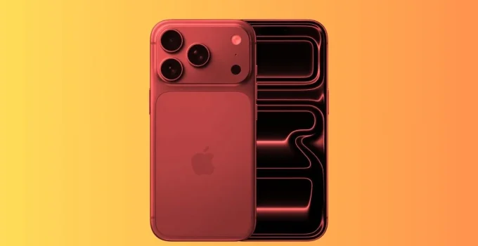 رنگ قرمز آیفون ۱۸ پرو