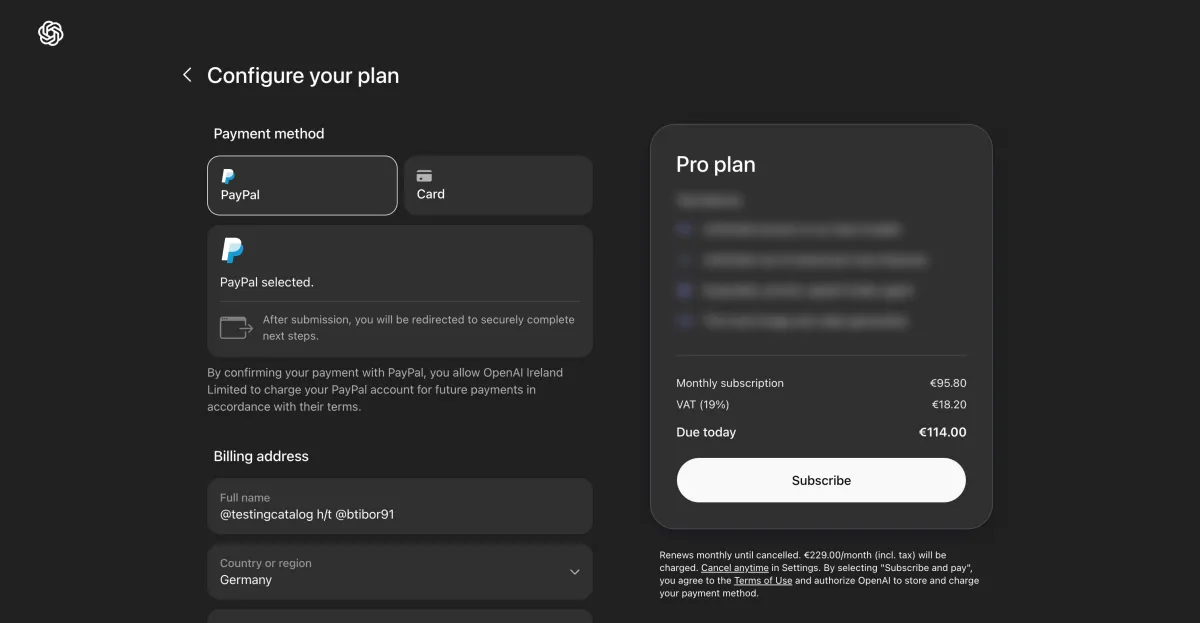 احتمال عرضه اشتراک جدید ChatGPT Pro Lite با قیمت ۱۰۰ دلار؛ راهکار OpenAI برای کاربران حرفه‌ای