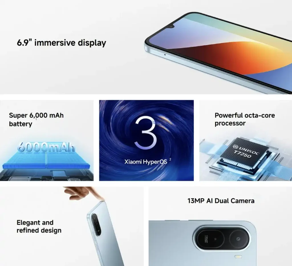 مشخصات کلی Redmi A7 Pro در یک نگاه