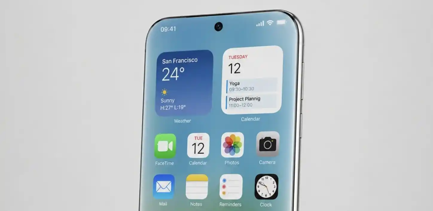 نمایشگر Liquid Glass Display اپل