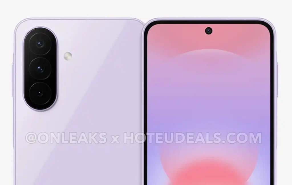 رندر غیررسمی منتسب به Galaxy A27 سامسونگ - طراحی مدرن برای دوربین سلفی