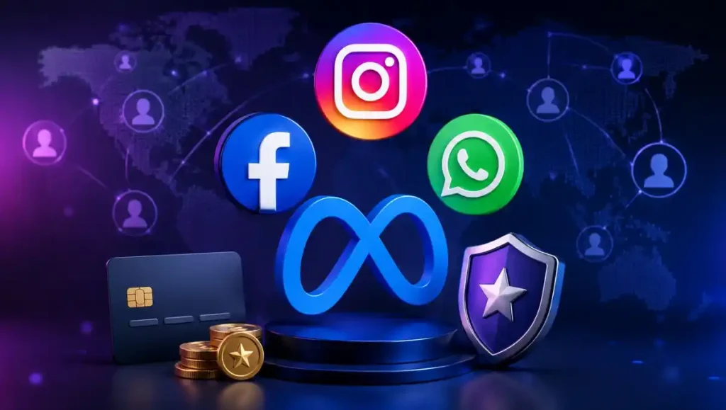 اشتراک پولی اینستاگرام، واتس اپ و فیس بوک