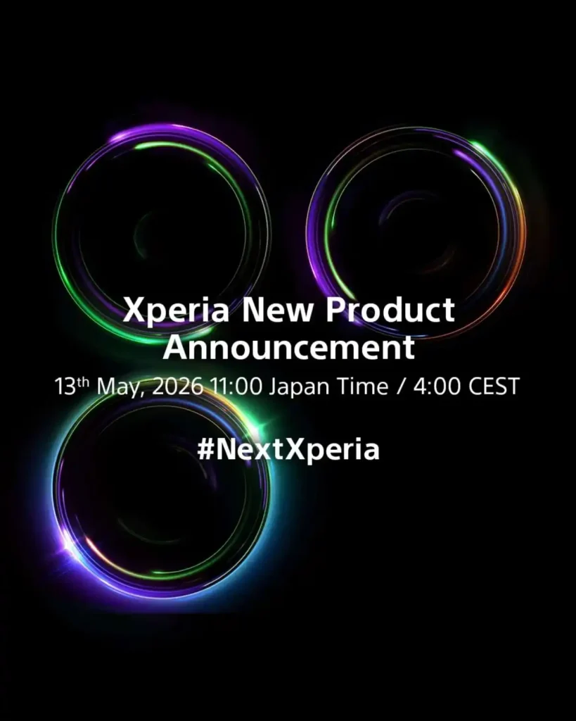 پوستر رسمی سونی برای اعلام تاریخ رونمایی از پرچمدار اندرویدی ۲۰۲۶ این شرکت یعنی Xperia 1 VIII
