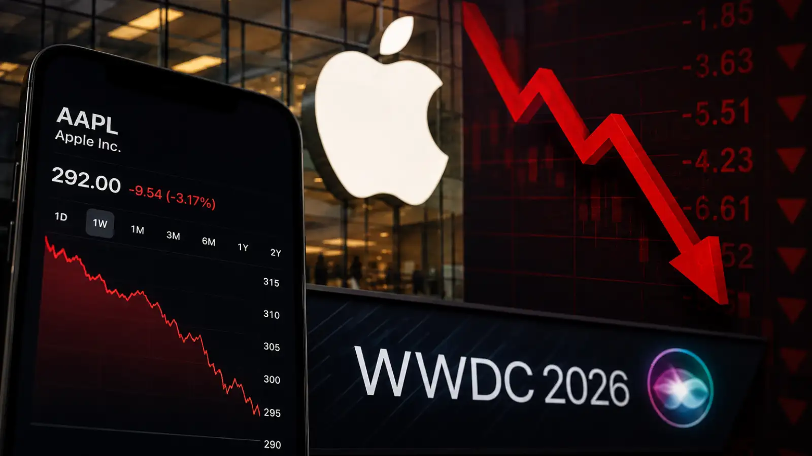شوک WWDC به اپل؛ سهام AAPL ظرف چند روز ۲۵ دلار آب رفت