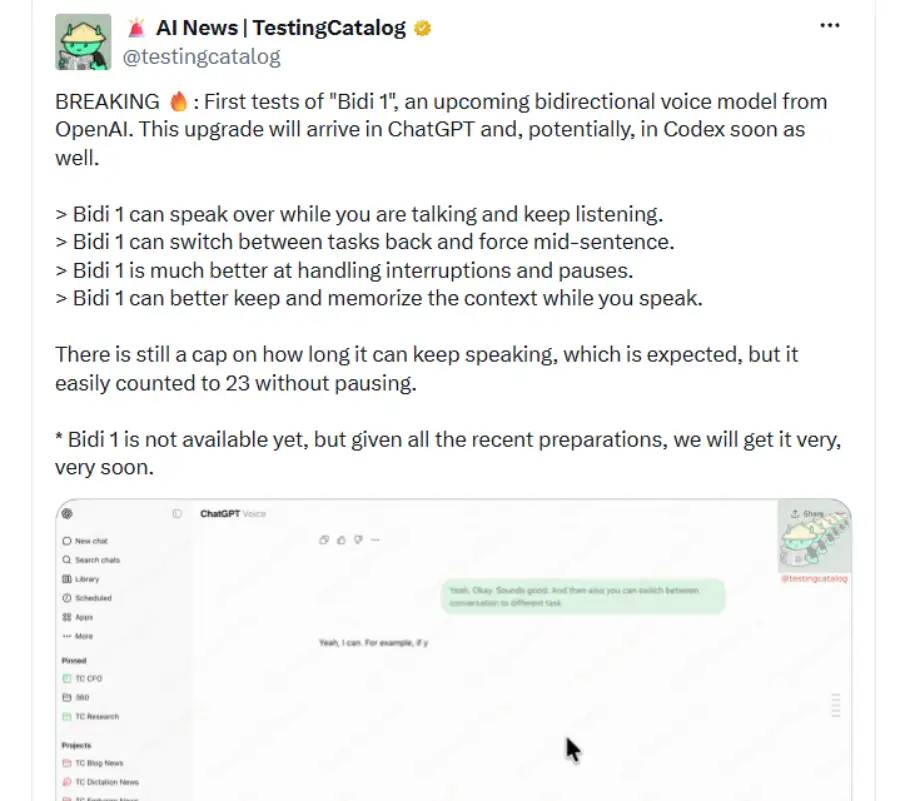 مدل جدید OpenAI میتواند همزمان صحبت کند و به کاربر گوش دهد.