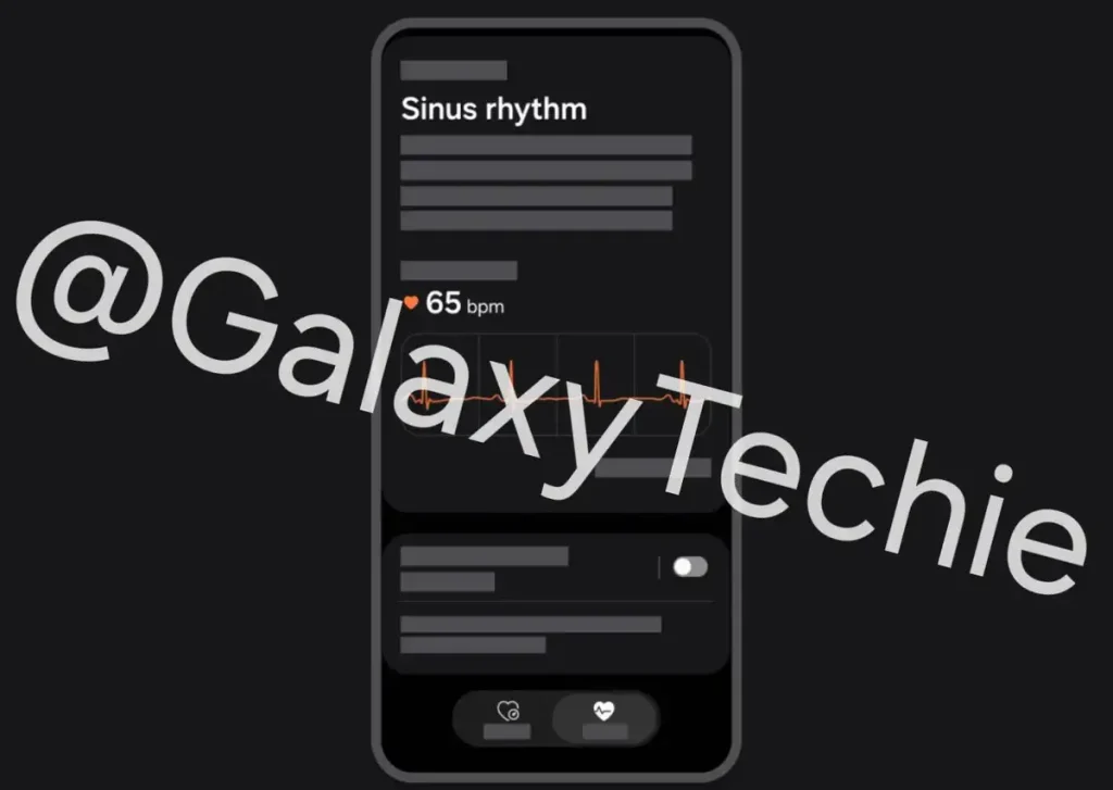 نمایی از طراحی جدید Samsung Health Monitor در One UI 9.0 Watch.