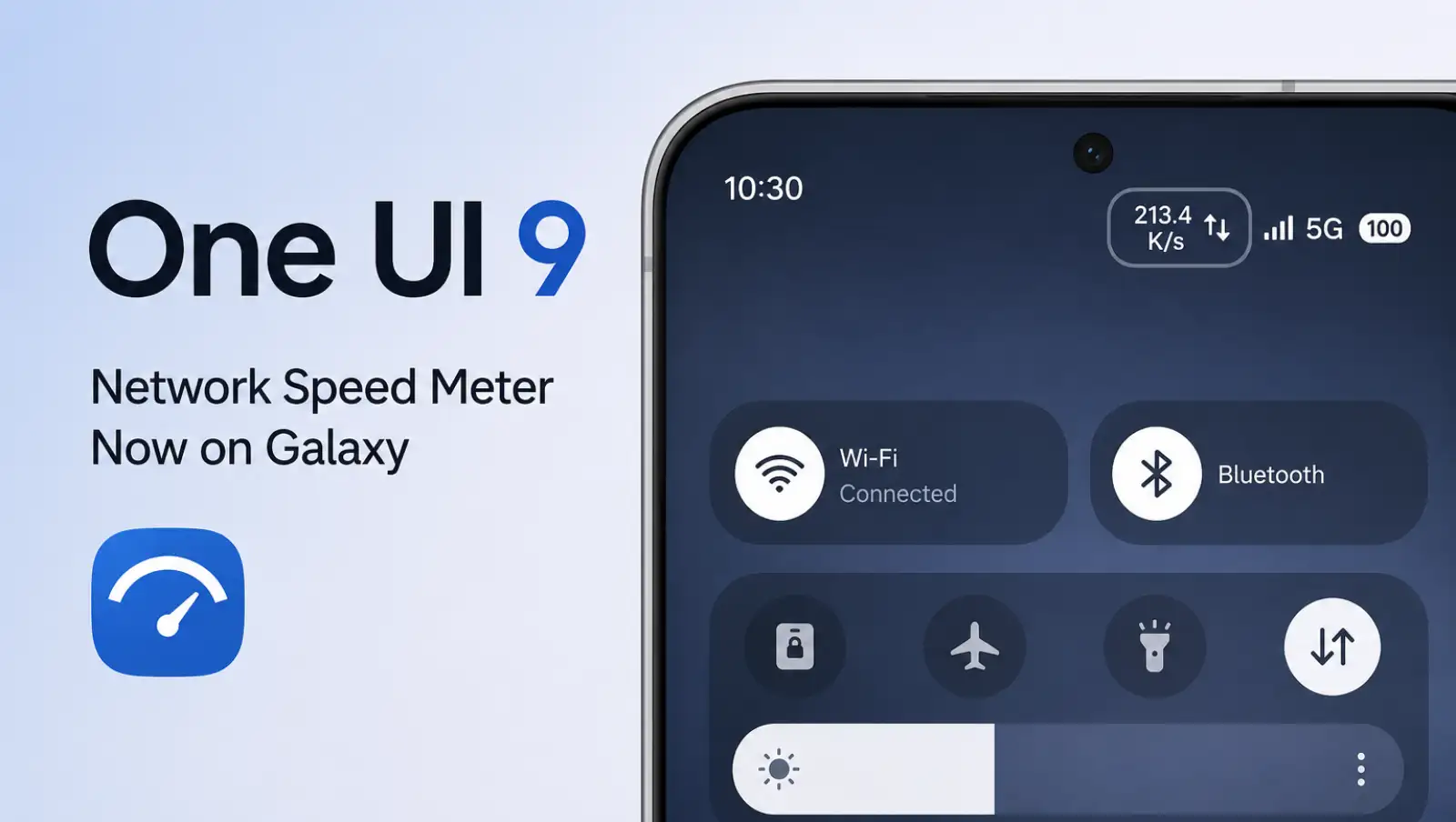 سامسونگ در One UI 9 نمایش لحظه‌ای سرعت شبکه را ارائه می‌دهد