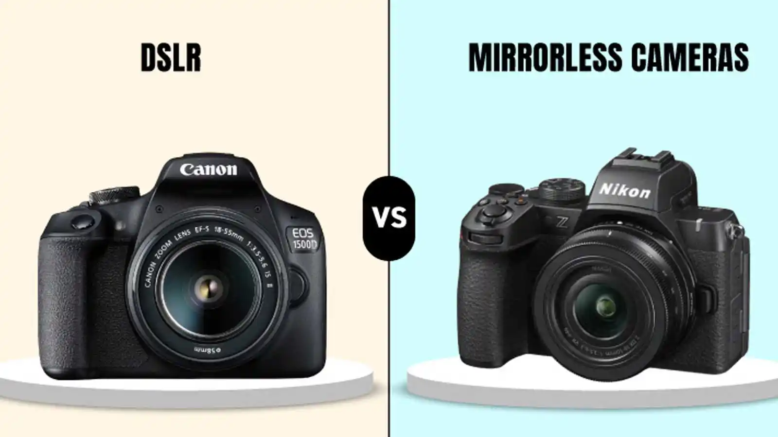تفاوت دوربین DSLR با Mirrorless یا بدون آینه چیست؟