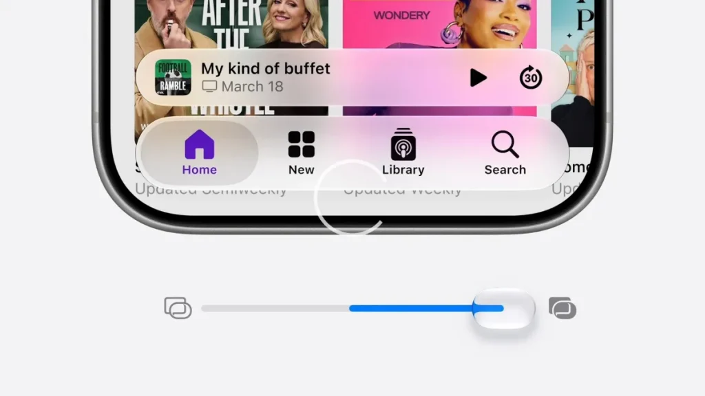 شخصی سازی لیکویید گلس در iOS 27