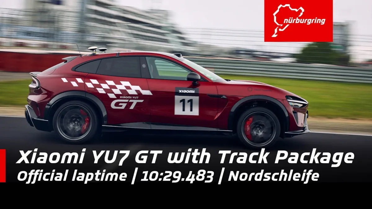 ثبت رکورد شیائومی YU7 GT