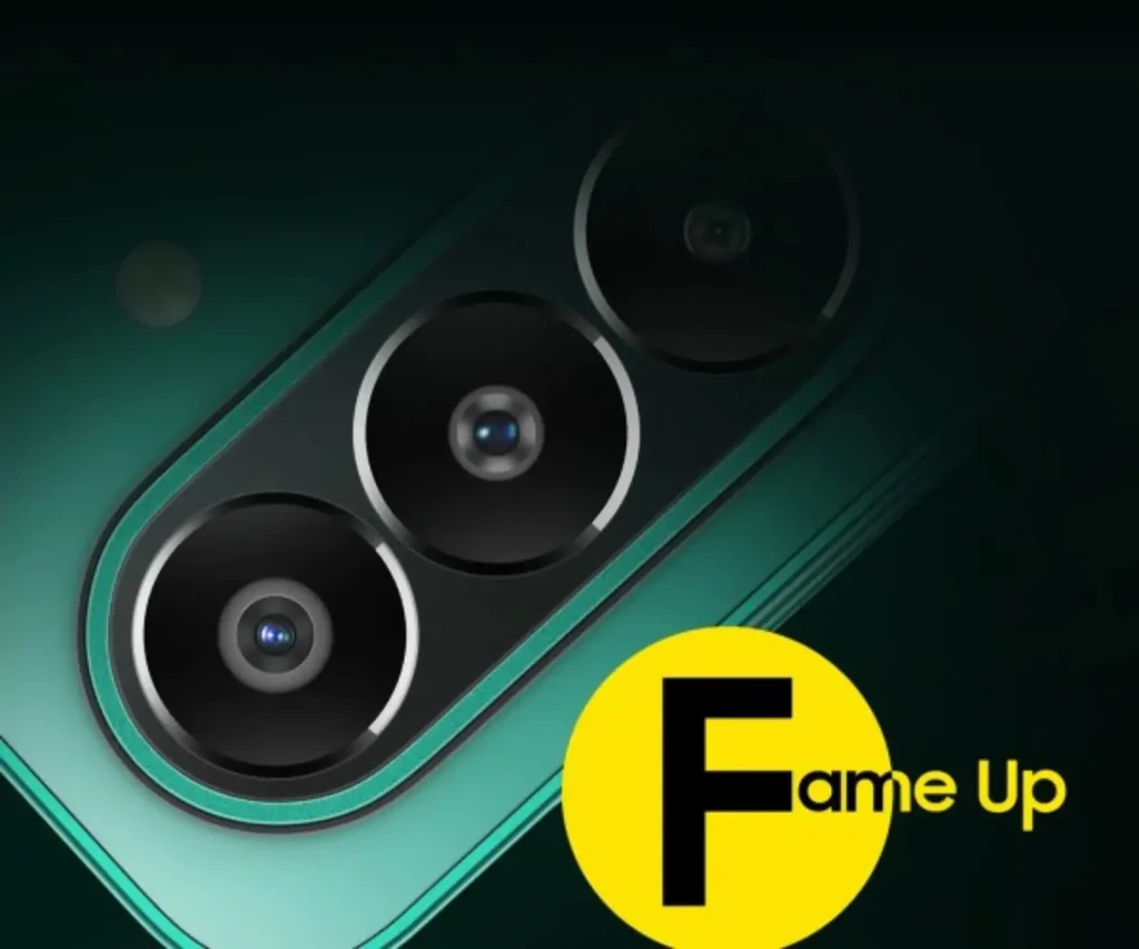 ماژول دوربین سه‌گانه Galaxy F70 Pro با چیدمان عمودی.