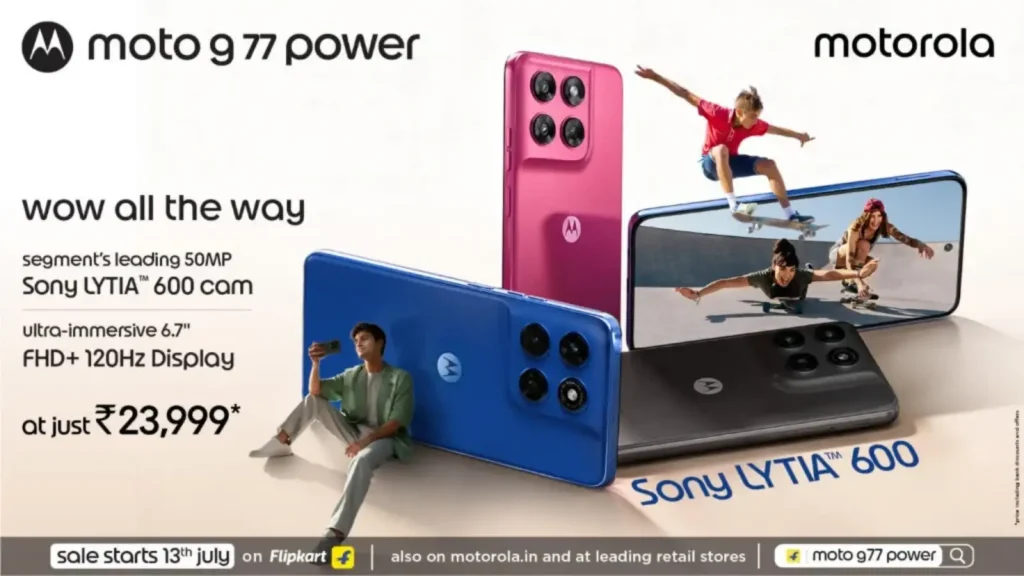 Moto G77 Power با نمایشگر ۱۲۰ هرتزی و اندروید ۱۶ عرضه می‌شود.