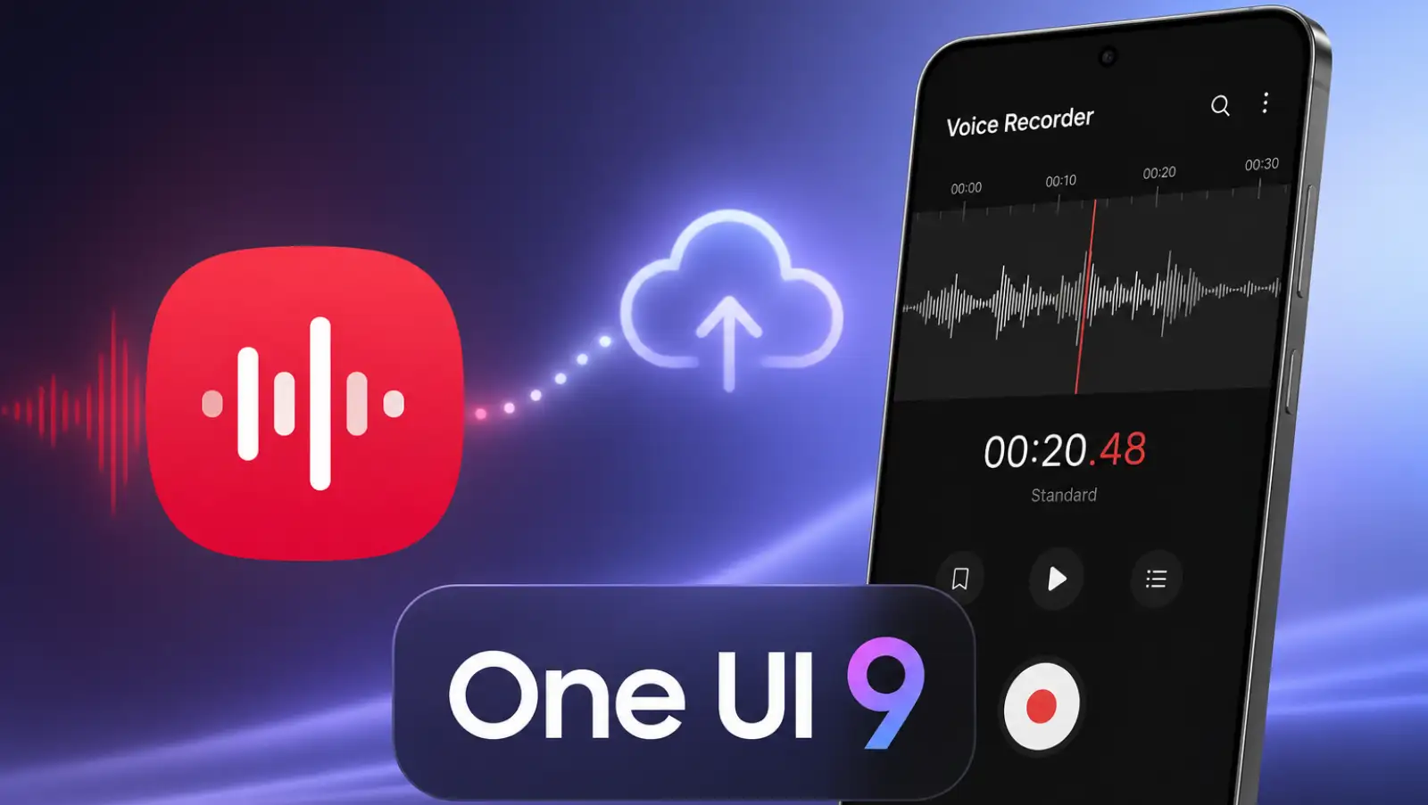 اپلیکیشن ضبط صدای سامسونگ در One UI 9 امکانات کاربردی جدیدی دریافت می‌کند