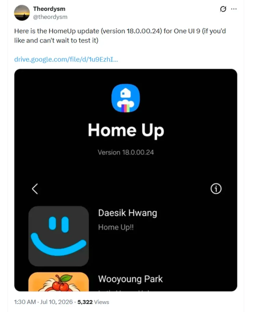 One UI 9 Home Up از راه رسید؛ قابلیتهای جدید برای کاربران گوشیهای گلکسی