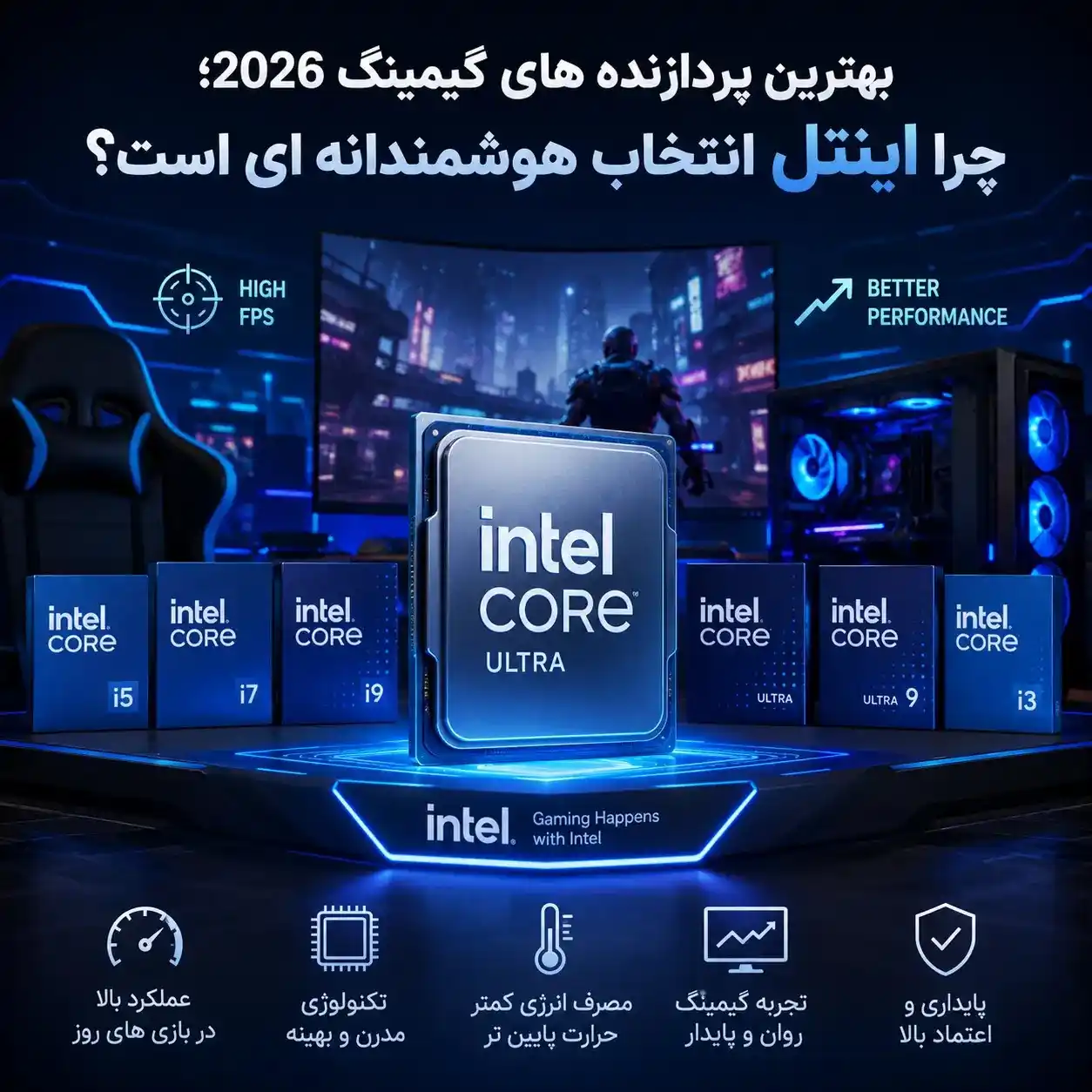 بهترین پردازنده های گیمینگ 2026