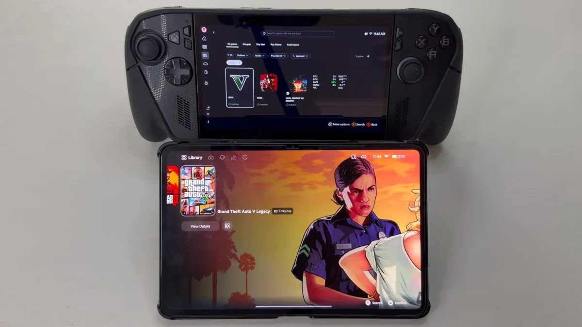 مقایسه تبلت گیمینگ RedMagic Astra 2 با کنسول دستی ROG Xbox Ally X در اجرای بازی‌های GTA 5 و RDR 2