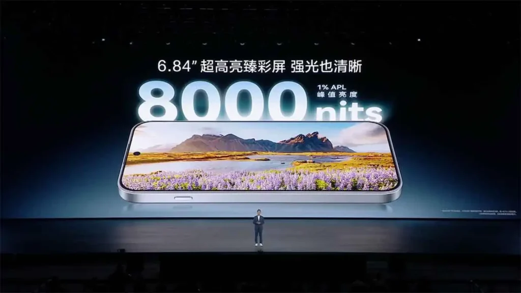 نمایشگر OLED گوشی هواوی نوا 16 SE با روشنایی 8000 نیت