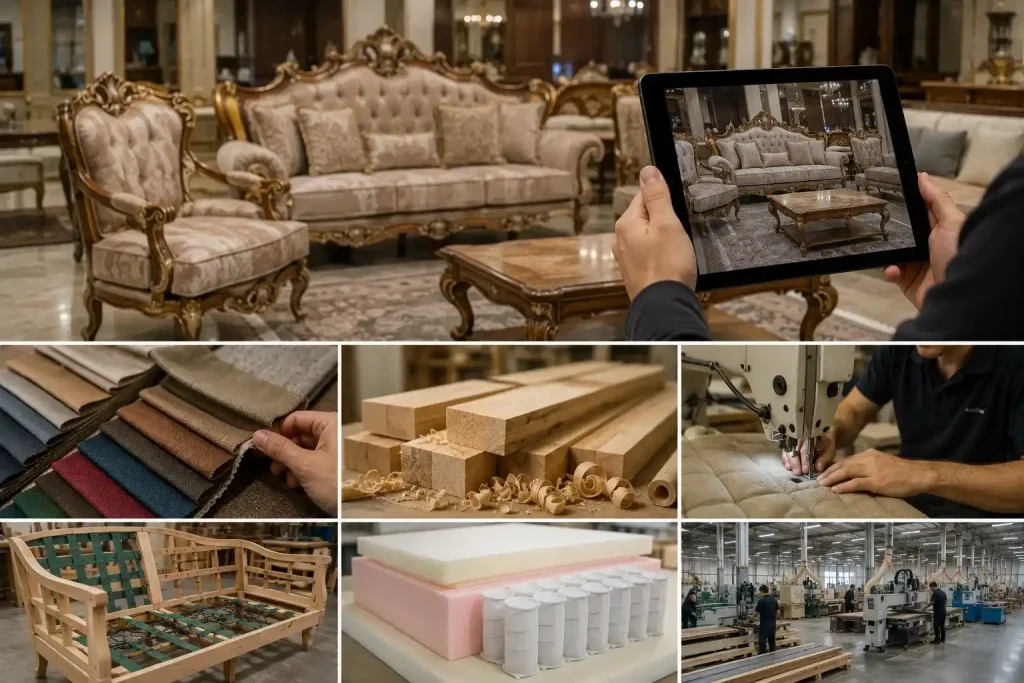 کیفیت متریال مبلمان