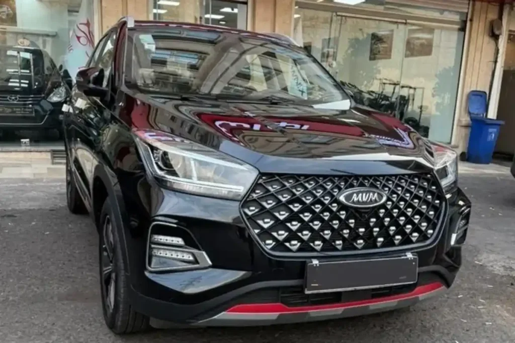 خودرو ام وی ام X55 پرو مشکی از نمای جلو