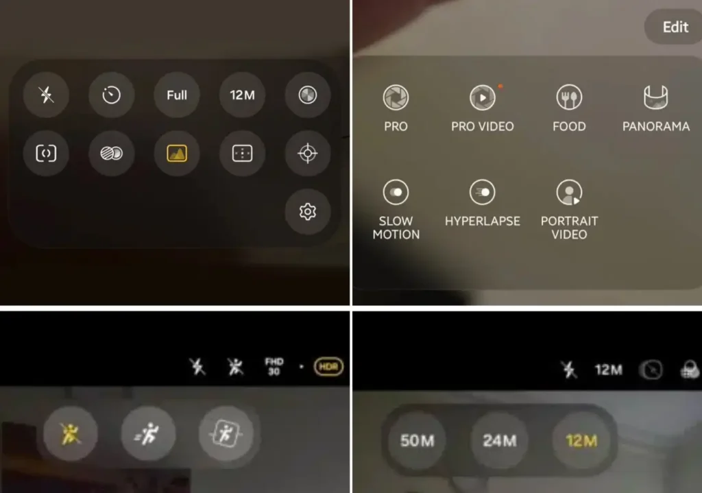 رابط بازطراحی‌شده دوربین سامسونگ در One UI 9.5 با منوهای گردتر و ظاهر یکدست‌تر