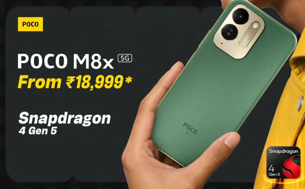 پوکو M8x 5G با اسنپدراگون 4 نسل 5 و باتری غول‌پیکر معرفی شد.