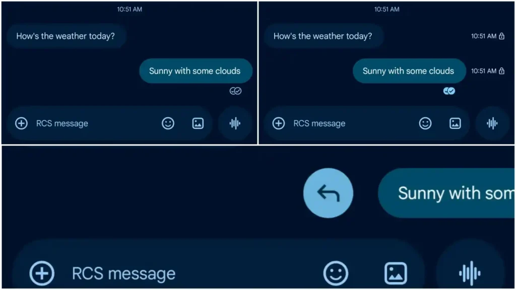 طراحی جدید Google Messages برای نمایش وضعیت خوانده‌شدن، زمان ارسال و پاسخ مستقیم به پیام‌ها