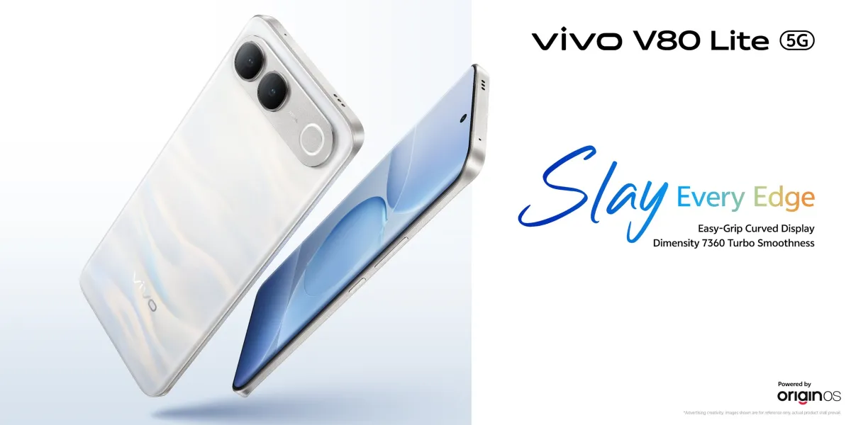 ویوو V80 لایت 5G با نمایشگر منحنی و باتری 7050 میلی‌آمپرساعتی معرفی شد