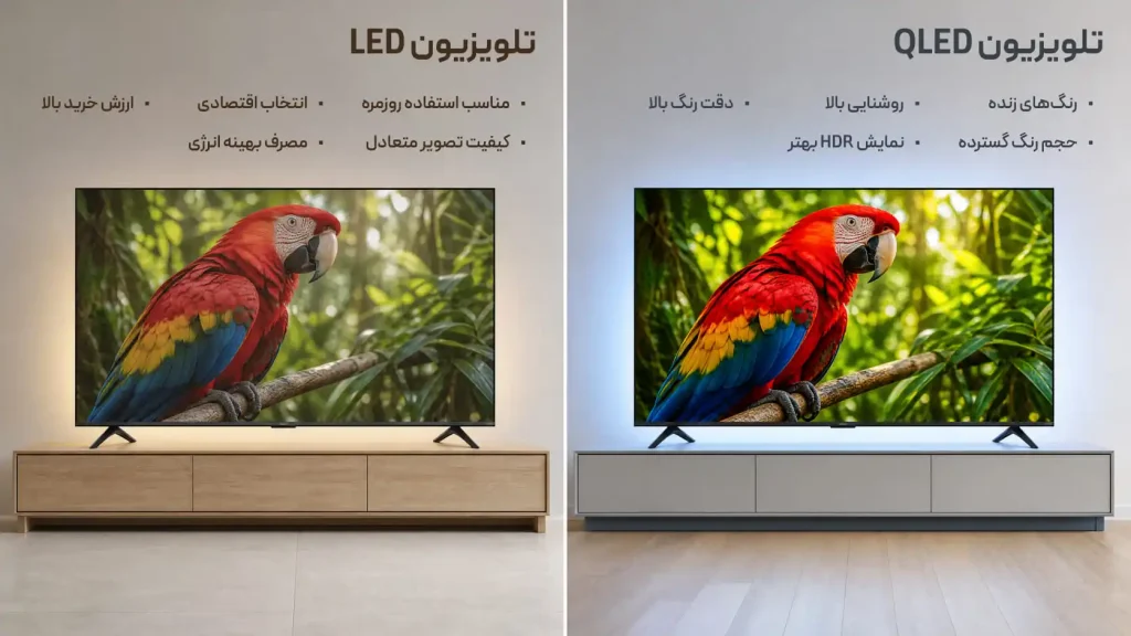 تفاوت LED و QLED چیست؟