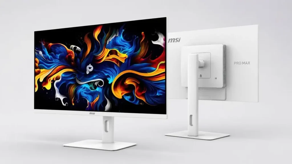نمای مانیتور ۲۷ اینچی MSI Pro Max OLED با پنل 4K مبتنیبر فناوری IJP OLED