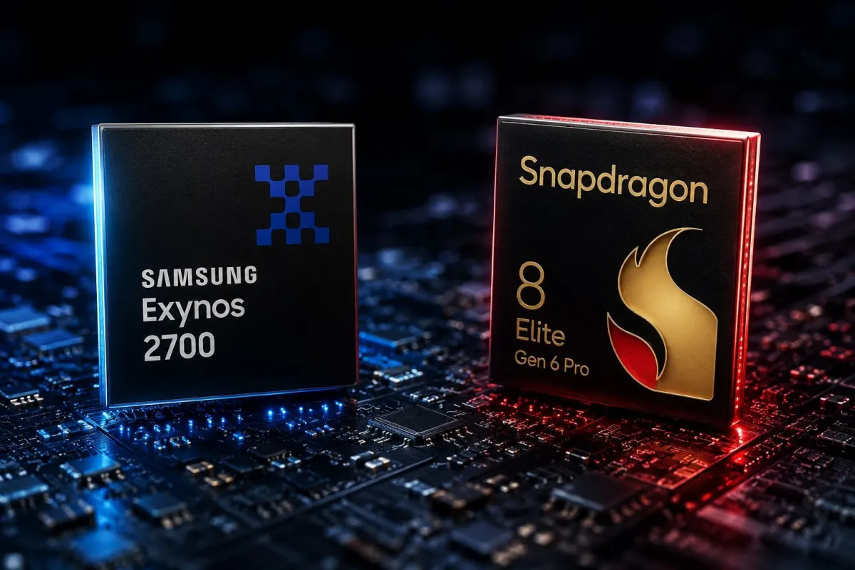 گزارش جدید از برتری تراشه اگزینوس ۲۷۰۰ سامسونگ نسبت‌به Snapdragon 8 Elite Gen 6 حکایت دارد